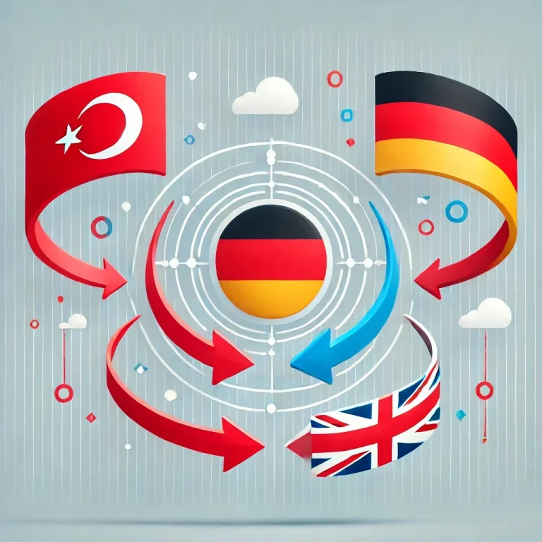 Flaggen Deutschlands und der Türkei, im Hintergrund ein blauer Himmel.